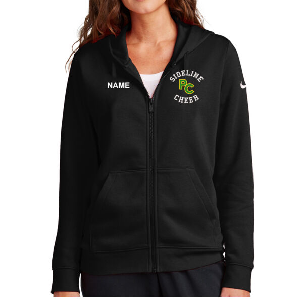 Nike Women's Club Fleece Sleeve Swoosh Full-Zip Hoodie - Embroidered Logo **Add Name for $5! ** Thumbnail
